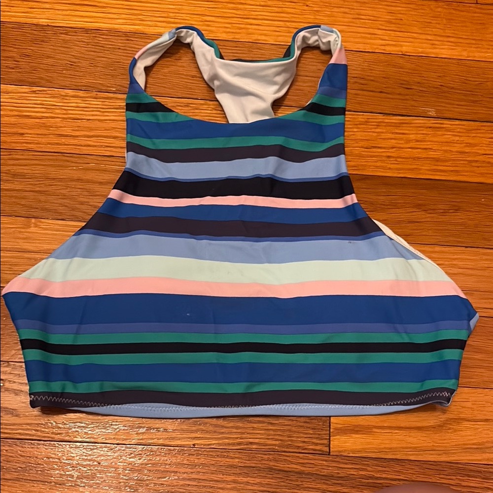 Aerie Multicolor Striped Sports Bra